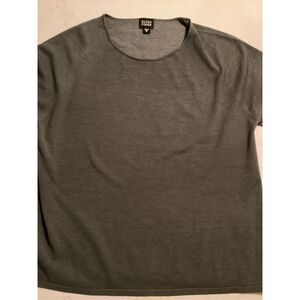 Eileen Fisher Women’s Silk Blend Scoop Neck Top Sz XL Green
